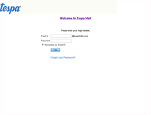 Tablet Screenshot of mail.tespaindia.com